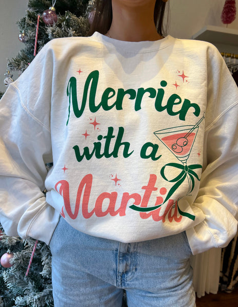 Merrier with a Martini Sweater