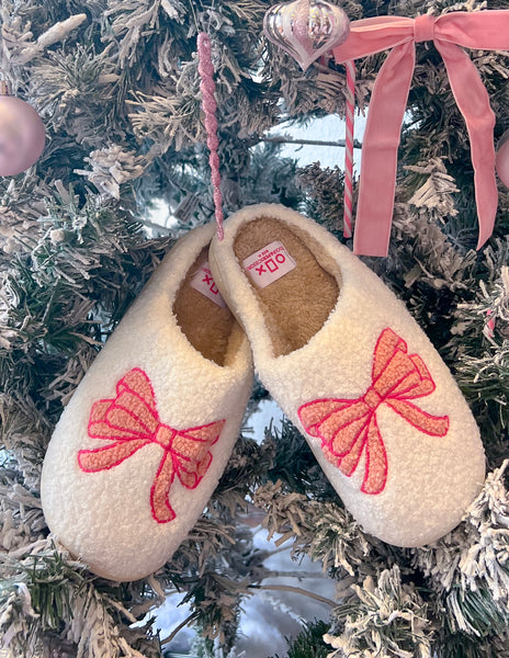 Teddy Bow Slippers