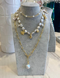 Charm Pearl Necklace