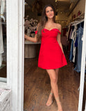 Ebony Mini Dress - Red