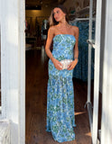 Filomena Floral Dress- Blue